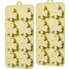 Dootafy Shamrock Chocolate Molds, 2 Pack Silicone Dessert Mold, St.