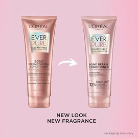 LOreal Paris L'Oreal Paris Bonding Conditioner for Color Treated Hair, Strengthen and Repairs Weak Hair Bonds, Sulfate Free & Vegan Hair Care, EverPure, 6.8 Fl Oz