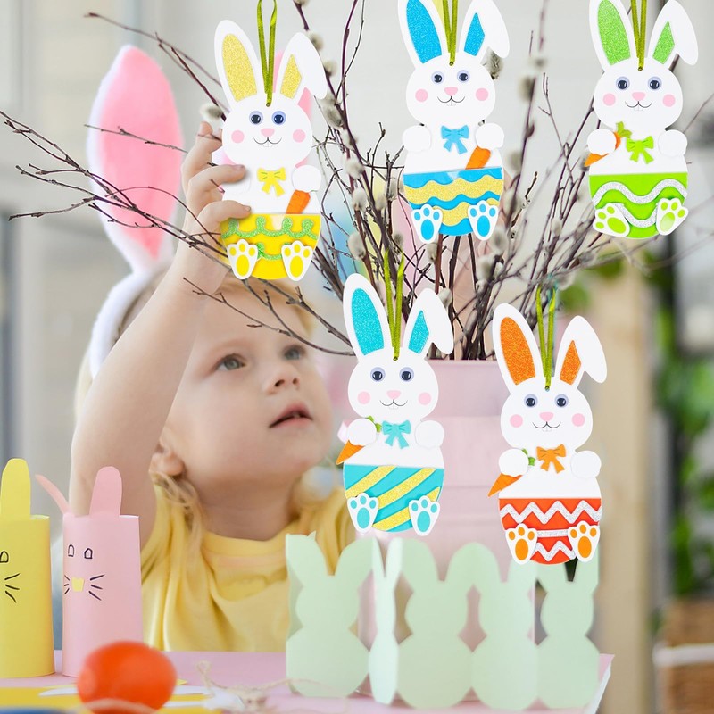 Easter Bunny Craft Children, Easter Sticker Foam, Easter Eggs Craft