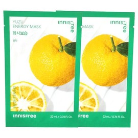 Innisfree Yuja Energy Mask 22ml x 2 / 유자 에너지 마스크 22ml x2개