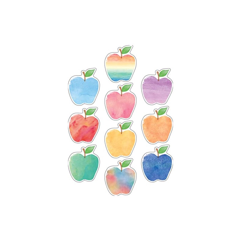 Teacher Created Resources 5611 Watercolor Apples Accents