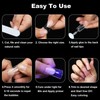 ASONRL 504Pcs Clear Duck Nail Tips Half Cover XXL Long