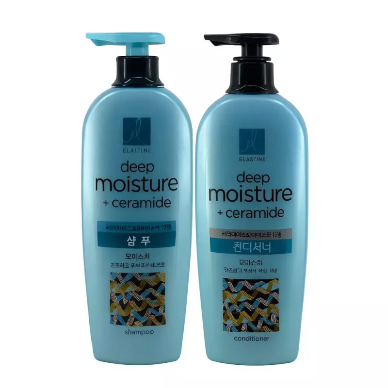 Elastin 엘라스틴 세라마이드 모이스처 (샴푸1+컨디1) 680ml Elastin Ceramide Moisture (Shampoo