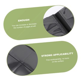 Ciieeo Large Capacity Photo Album Mini Picture Holder for Cards Postcards Memories for Family Friends Store Photos Artworks Tickets Black