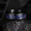 King Will Black Fidget Ring Celtic Dragon Spinner Ring Stainless