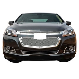 APS Compatible with Chevy Malibu 2014-2015 & 16 Limited Main Upper Stainless Steel Chrome Mesh Front Grill Grille Insert C76340T
