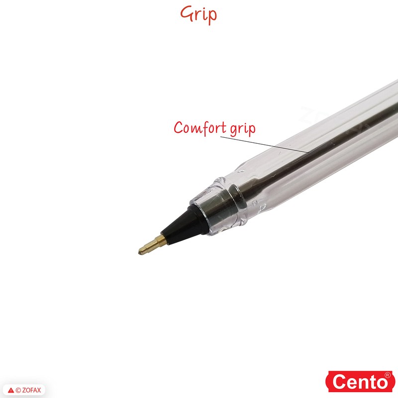 Slim Ballpoint Pens, BLACK, Pack of 20, Fine Point (0.7mm),