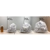 Ordi PW4530WH Stretch Strong Trash Bags, 10.9 gal (45 L),
