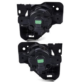 PIT66 Front Bumper Black Fog Light, Compatible with Nissan Maxima 2009 2010 2011 2012 2013 2014 2PCS Front Left & Right Fog Lights Lamps Accessories, neblineros para autos delantero, faros antiniebla