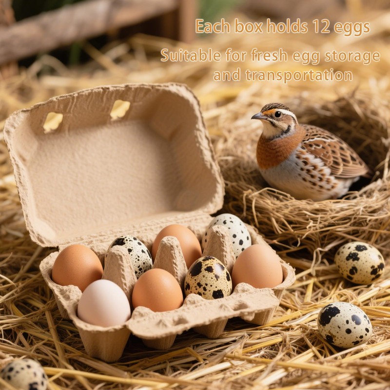 QIUMING Quail Egg Boxes Quail Eggs Reusable Box Egg Cardboard