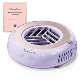 MelodySusie PocketSized Nail Dust Collector with Lightweight Design,HProA 6000RPM Ultra-Small Nail Vacuum Fan with 3 Suction Modes and 30 Disposable Filter Papers for Beginner & Daily Nail Care,Purple