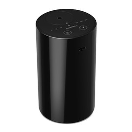 Airversa Waterless Diffuser for Essential Oil, Battery Operated Nebulizer, 0.7 Fl.Oz./ 20mL Capacity, Mini Scent Air Machine, 3 Countdown Timers & 3 Mist Levels for Home Room Car Office - AN8 Black