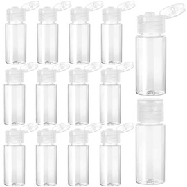 Travel Size Make up Sample Containers, 12 Pieces Leak Proof Liquid Travel Containers 1/2 Oz Containers with Lids Empty Toiletry Bottles Plastic Mini Travel Bottles for Travel Liquid Toiletries