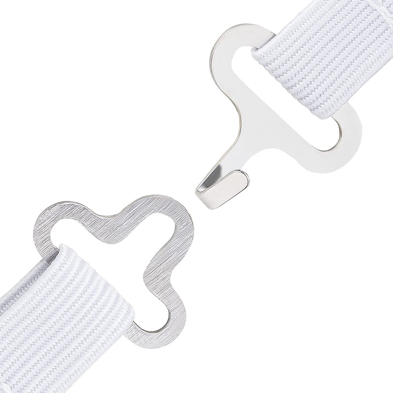 DESERMO Adjustable security tie black with elastic band, safety tie