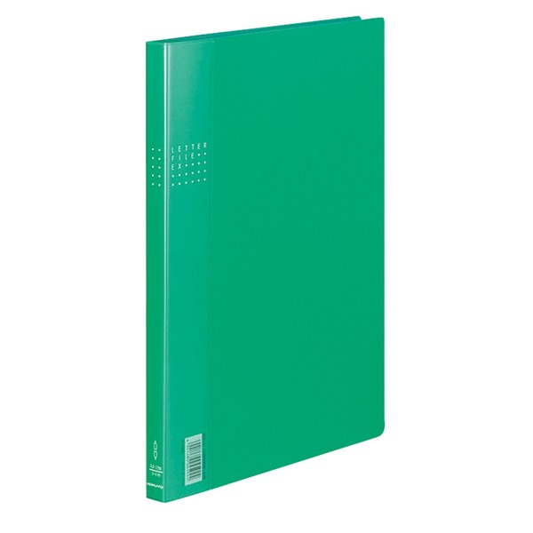 Kokuyo letter file 2 Hole A4 120 Sheets Accommodate Yellow Flat – 510yparent , Green