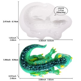 Resin Mold Wing Dragon for Epoxy, Plaster, Ceramic, Polymer Clay, Concrete, Cement Casting 3inch