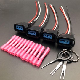 Aokus CONJUNTO 4 Conector de Bobina de Encendido Enchufe coletas trabajo Para HONDA CIVIC CRV S2000 ACURA RSX K Series
