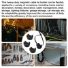 Lyreh 10pcs Magnetic Zip Tie Mounts, Cable Tie Holder Base