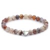 Genuine Botswana Agate Gemstone Bracelet with 6 mm Beads and