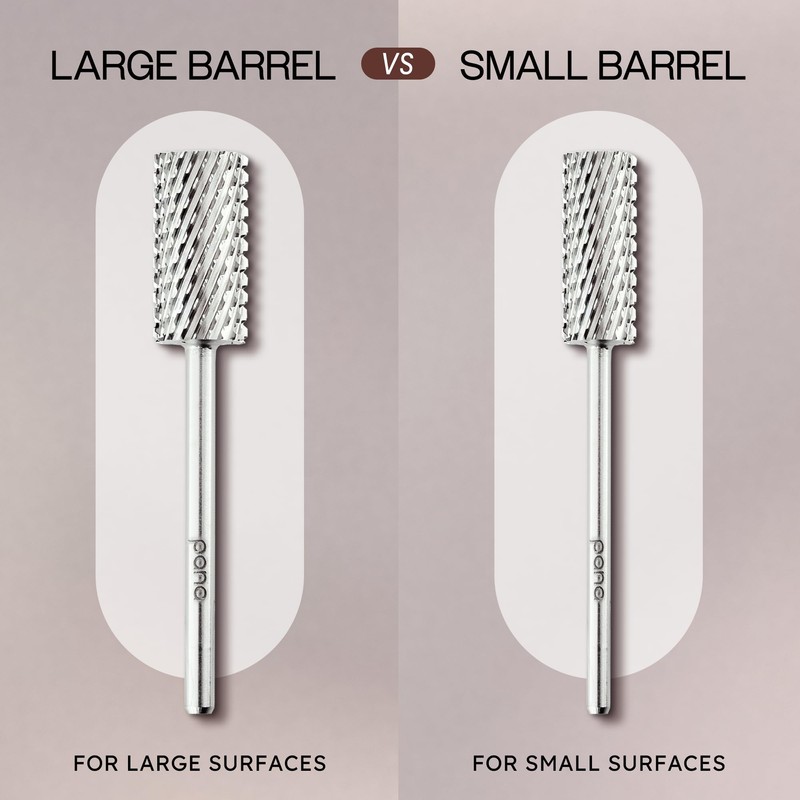 Pana 3/32" Flat Top Nail Carbide Bit - Silver Large