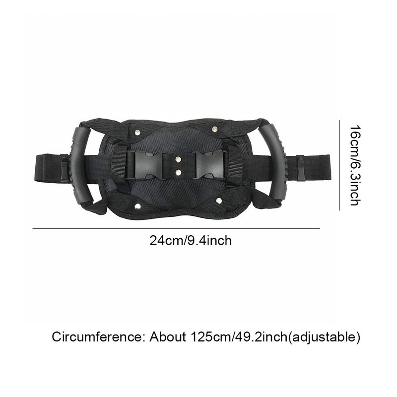 QOTSTEOS Motorcycle Passenger Safety Belt, Oxford Motorcycle Pillion Grab Handles,
