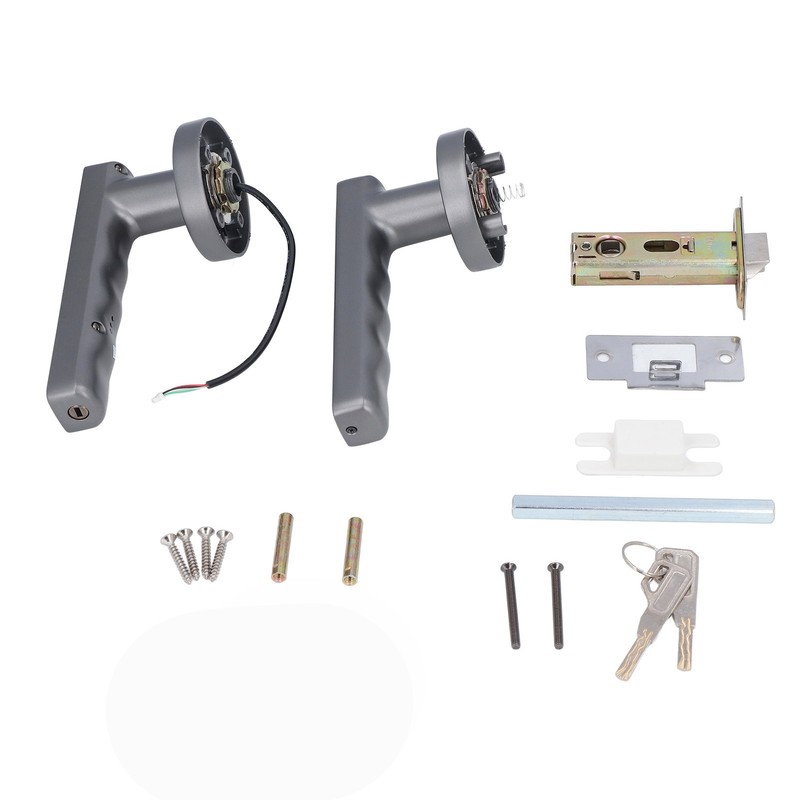 Smart Door Handle Fingerprint with 2 Key Fast Recognition Static