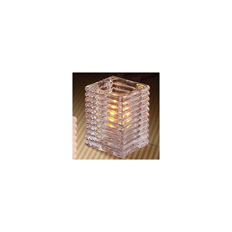 Hollowick Clear Horizontal Rib Glass Rod Lamp
