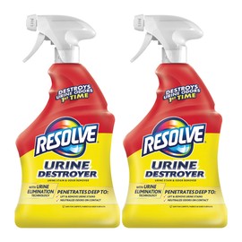 Resolve Urine Destroyer Pet Urine Stain and Odor Remover Spray, Pet Stain and Odor Remover, Carpet Cleaner, 32oz, 2 Count