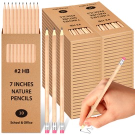 Geyoga 50 Boxes Woodcased Classroom #2 HB Pencils with Erasers 500 Count Pre-sharpened Number 2 Pencils for School Teacher Office Supplies, Writing, Drawing and Sketching Back to School Gifts (Wood)