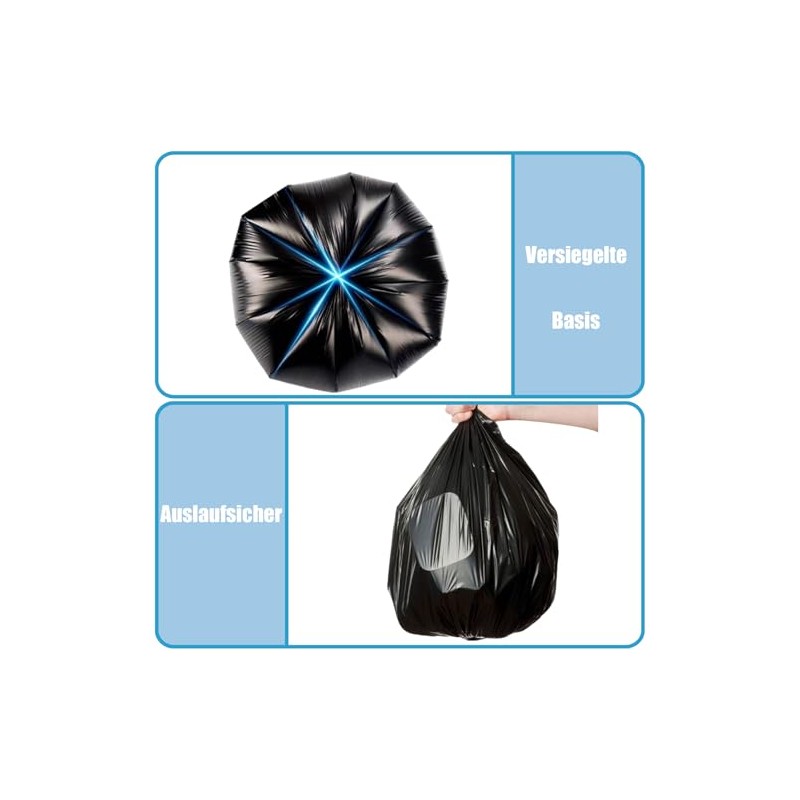 Bin Liners 20 L with Carry Handle Pack of 75