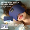 LC-dolida Sleep Mask with Bluetooth Headphones, Soft Ice Silk Sleep