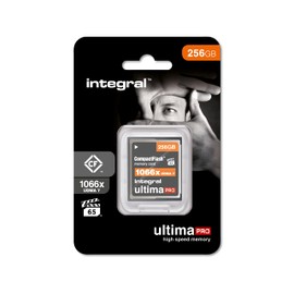 Integral 256GB Compact Flash Card UDMA-7 1066x Speed VPG-65 160MB/s Read and 135MB/s Write Professional High Speed Memory Card
