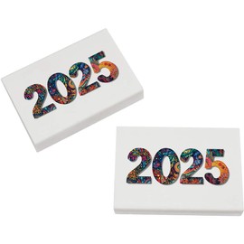 2 x 45mm 'Colourful 2025' Erasers/Rubbers (ER00047152)