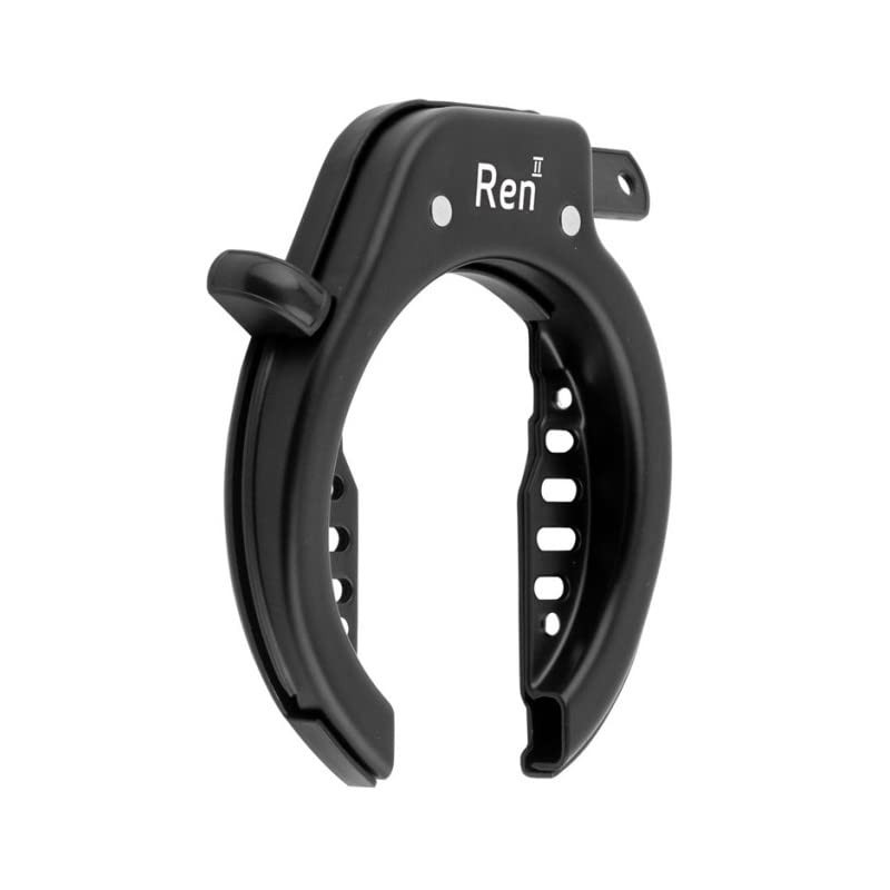 AXA only Unisex – Erwachsene Ren II Rahmenschloss, Schwarz, Einheitsgröße