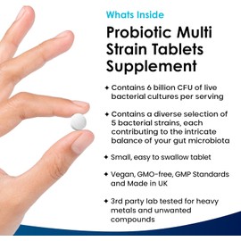 Bio-Cultures Supplements Multi Strain Acidophilus 360 Tablets High Strength - Digestive & Gut Health Supplements Lactobacillus Natural Cultures for Gut Health - Vegan, GMO-Free, Gluten-Free