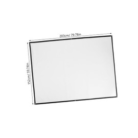 FELTECHELECTR 1pc Projection Screen Portable Screen Projector Screen Projector Curtain White