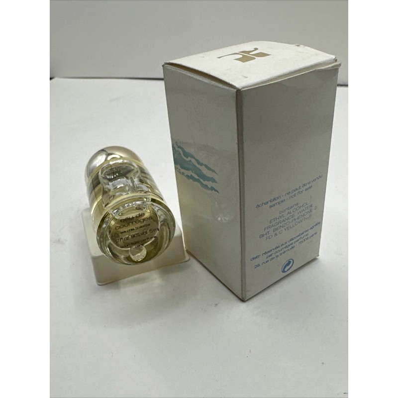 COURREGES EAU de COURREGES PERFUME/EAU DE TOILETTE MINI.17oz/5ml Splash “