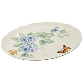 Lenox Butterfly Meadow 16-Inch Platter, White -