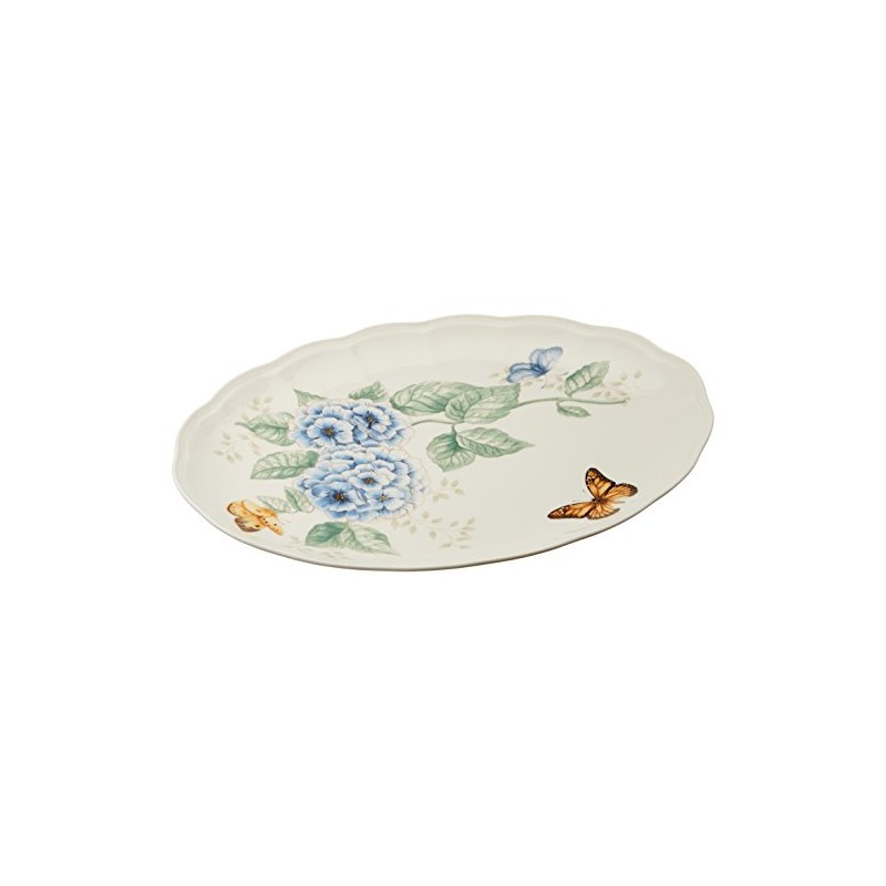 Lenox Butterfly Meadow 16-Inch Platter, White -