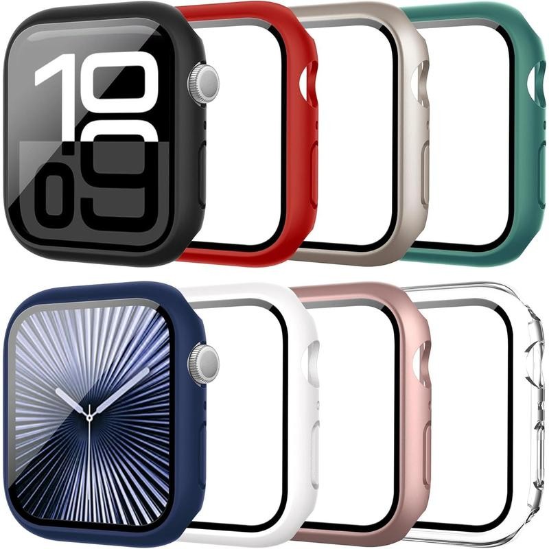 8 Pack Case for Watch Series 10 46mm with Tempered