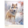Wolves Delicate Watercolours of Impressive Animals (Desk Calendar 2026 DIN