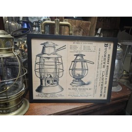 Cash & Baron Buckeye LANTERN Poster 11x14 Print Advertisement Ohio