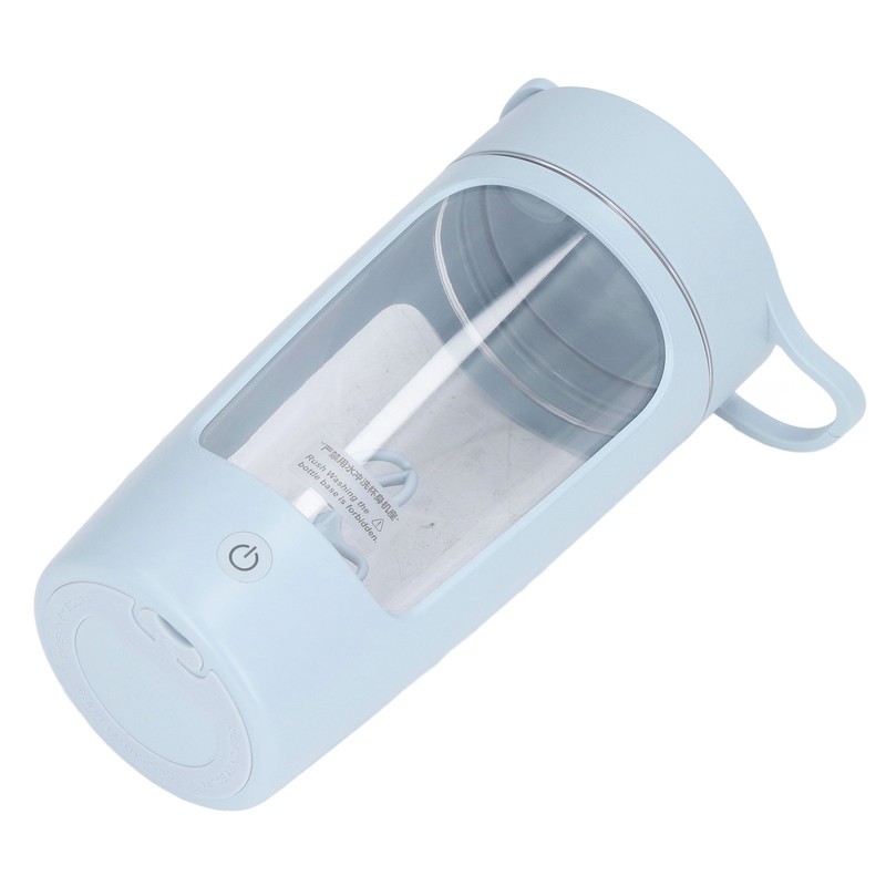Electric Shaker Bottle 650mL USB Charging Portable Blue BPA Free
