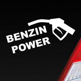 Hellweg Druckerei Petrol Power High Consumption Refueling Car Sticker Rear Window Sticker