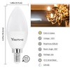 Youtime E12 LED Candelabra Light Bulbs 60W Equivalent, Warm White