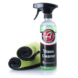 Adam’s Glass Cleaner (Combo) - Car Window Cleaner | Car Wash All-Natural Streak Free Formula for Car Cleaning | Safe On Tinted & Non-Tinted Glass | Won’t Strip Car Wax or Paint Protection