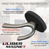 ULIBERMAGNET Strong Magnetic Double Hooks, 2-Pack Heavy Duty Heavy Duty