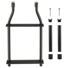 RecPro Universal RV Ladder Extension for RV Exterior Ladders | 2 Step 25" Tall (Black)