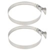 Hose Clamp, Hand Tightened Hose Band, 304 Stainless Steel, Set