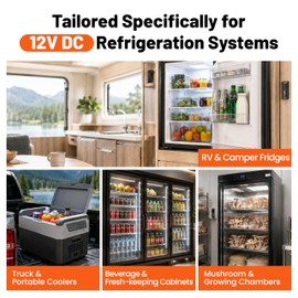 YeloDeer 12V DC Digital Refrigeration Thermostat with Automatic Defrost
